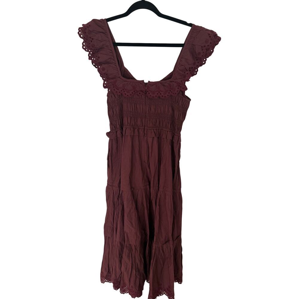 Madewell Lucie Embroidered Cotton Midi Dress